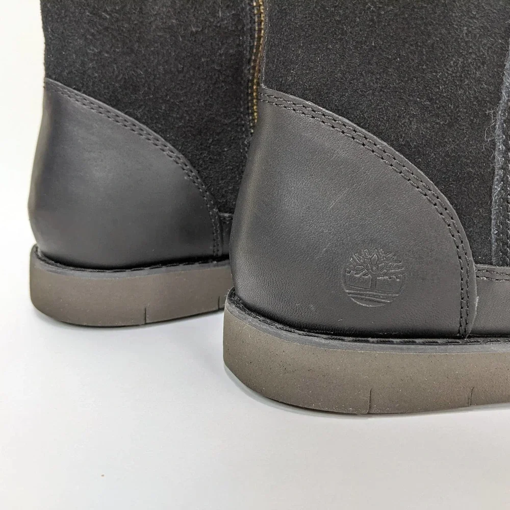 Timberland Size 6 Womens Lakeville Suede Tall Boot In Black